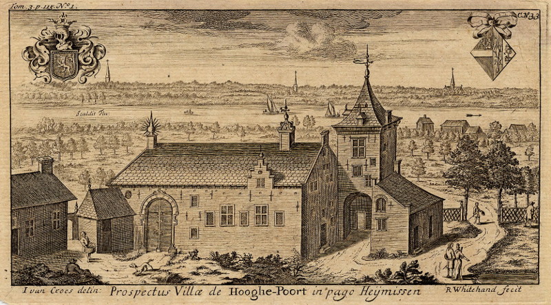 Prospectus Villae de Hooghe-Poort in pago Heijmissen by I. van Croes, R. Whitehand