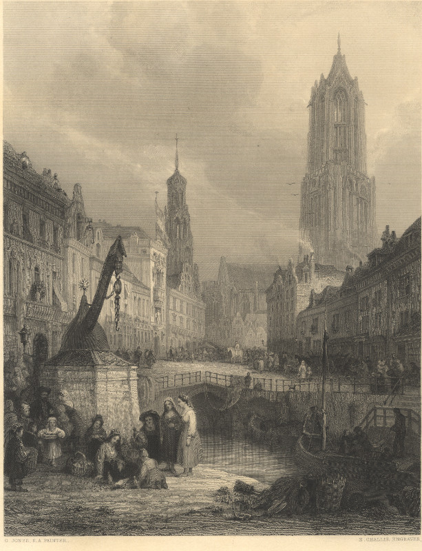 Utrecht, from the picture in the Vernon gallery by E. Challis naar G. Jones