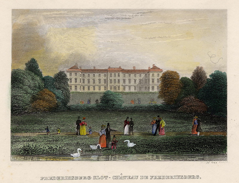 Frederiksberg Slot - Château de Frederiksberg by Ja. Gray