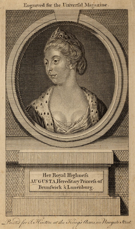 print Her Royal Highness Augusta, Hereditary Princess of Brunswick & Lunenburg by nn