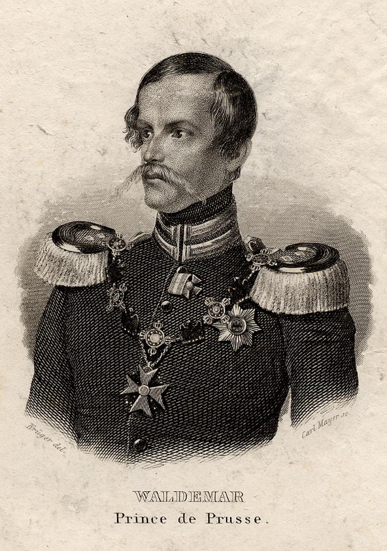 print Waldemar, Prince de Prusse by C. Mayer naar Krüger