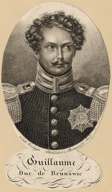 print Guillaume Duc de Brunswic by Rosmasler, naar Kruger