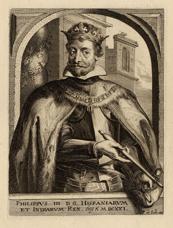 Philippus III D.G. Hispaniarum et Indiarum Rex by P. de Jode II