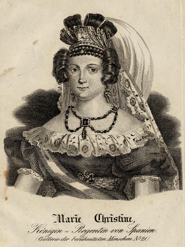 print Marie Christine Königin-Regentin von Spanien by nn