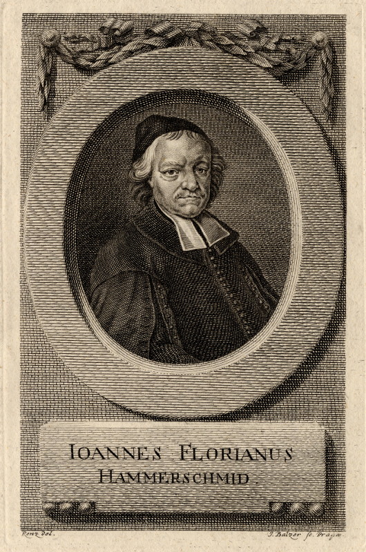 print Ioannes Florianus Hammerschmid by J. Balzer, M.H. Rentz