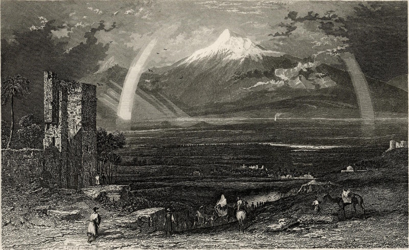 Der Ararat von der Hohe bey Eriwan by W. Wilkens