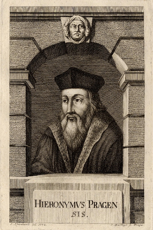 print Hieronymus Pragensis by J. Kleinhardt, J. Baltzer