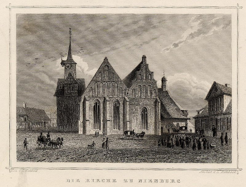 Die Kirche zu Nienburg by L. Rohbock