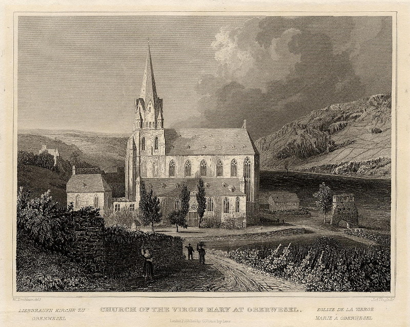 Church of the Virgin Mary at Oberwesel by W. Tombleson, Ja. Tingle