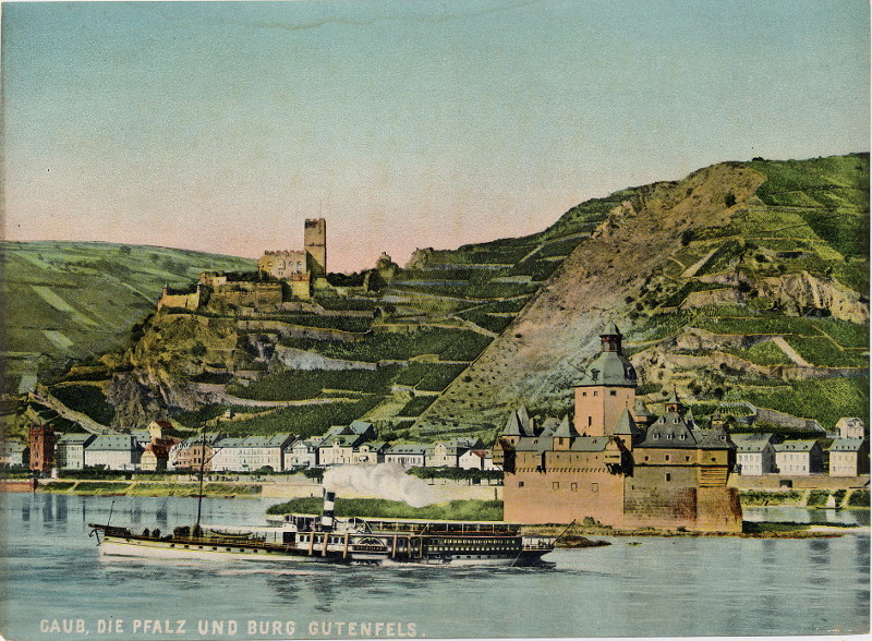 Caub, die Pfalz und Burg Gutenfels by nn