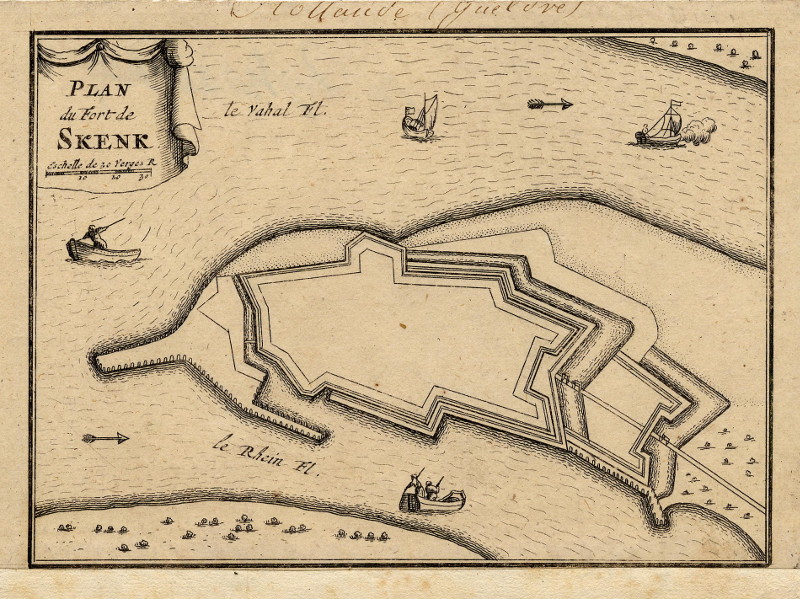 Plan de Fort de Skenk by C. Beaulieu, N. de Fer