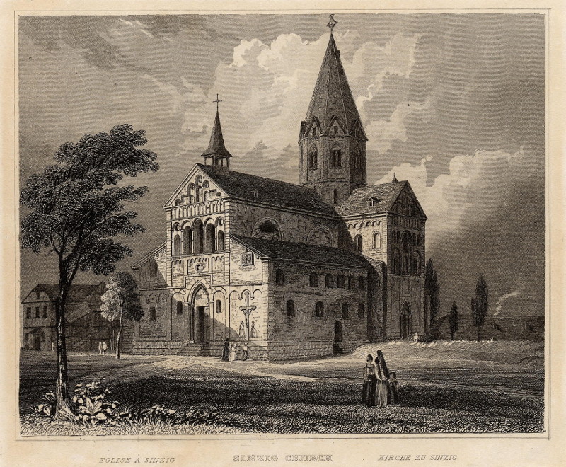 Sinzig church by W. Tombleson