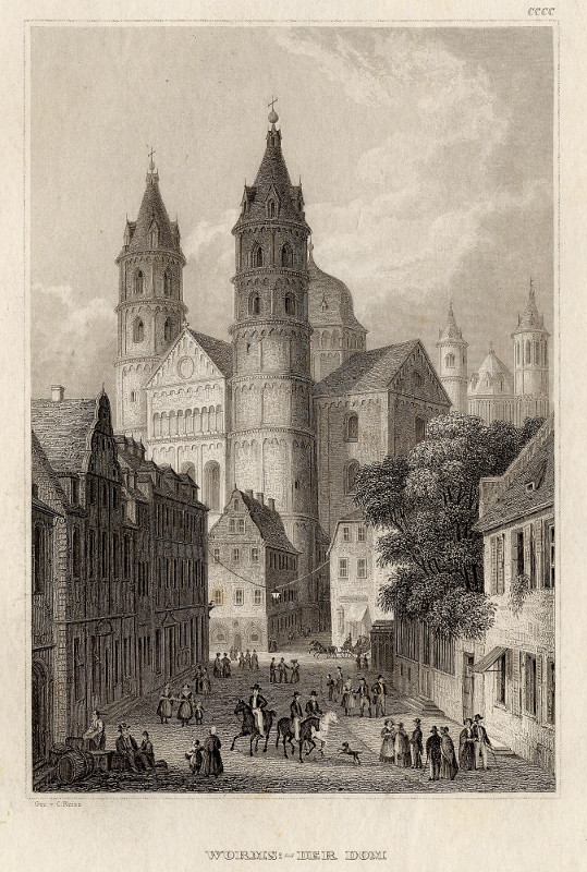 view Cathédrale de Vorms by Lemaitre, Alfred
