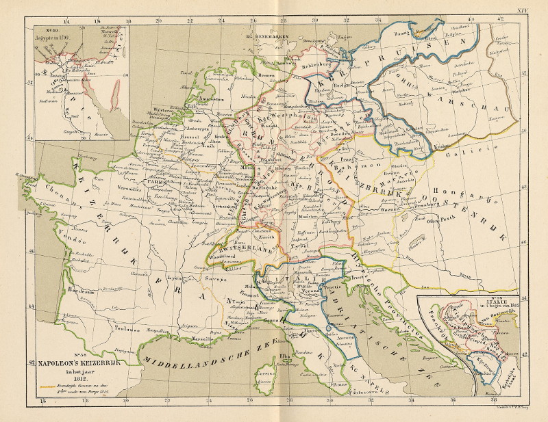 Napoleon´s keizerrijk in het jaar 1812 by P.W.M. Trap