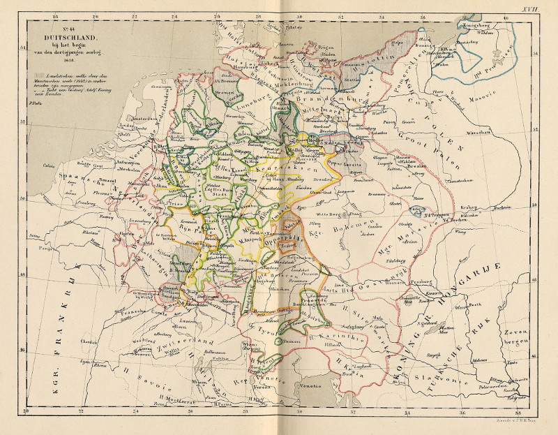 Duitschland bij het begin van den dertigjarigen oorlog 1618 by P.W.M. Trap