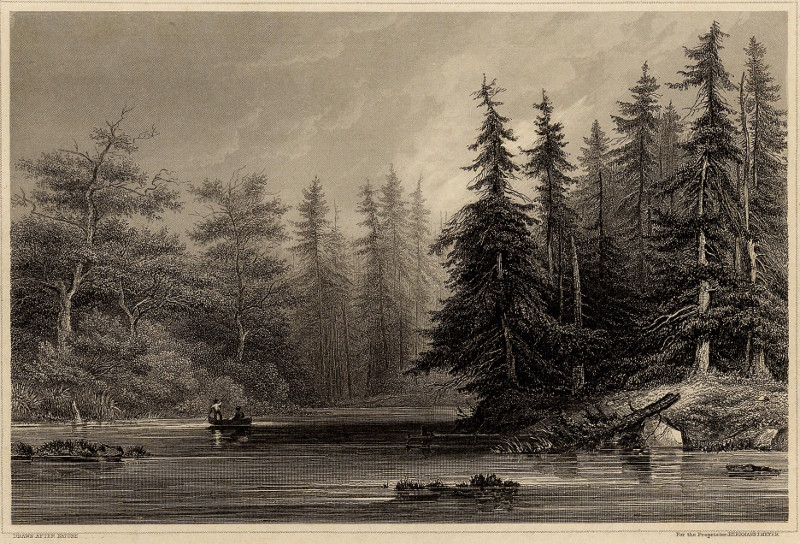 Barhydt´s Lake (near Saratoga) by W.H. Bartlett, H.J. Meyer