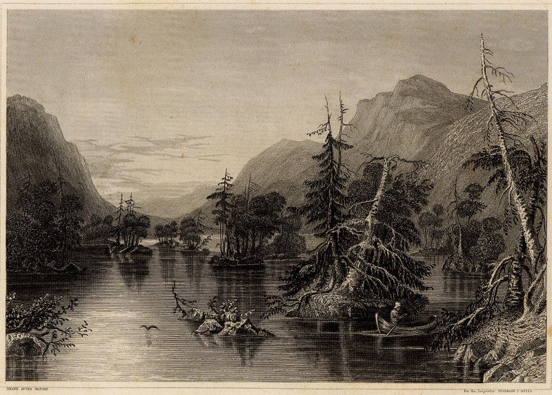 Scene among the highlands on Lake George by H.J. Meyer
