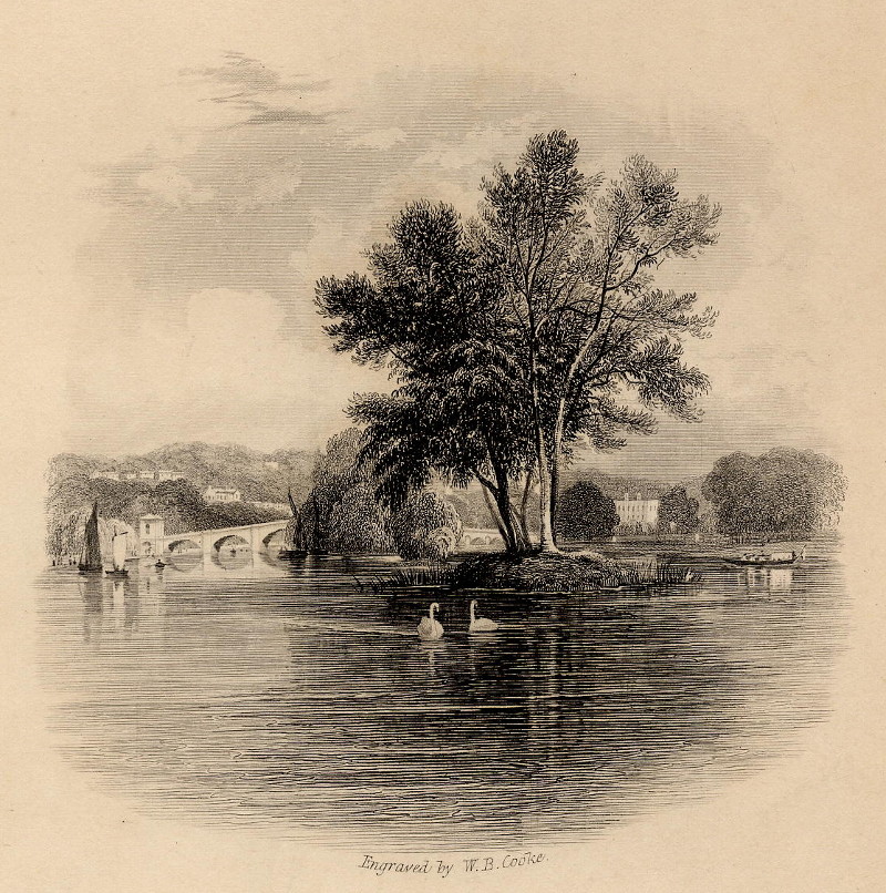 View of Richmond, from the Thames, near Cholmondeley Walk by W.B. Cooke