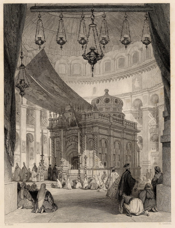 Church of the Holy Sepulchre, Jerusalem by T. Allom, H. Griffith