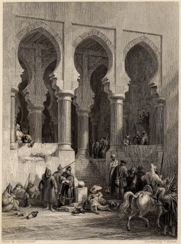 view Vestibule of the treasury, citadel of Tangier by D. Roberts, T. Higham