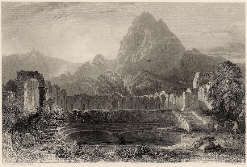 Temple and fountain at Zagwhan by Sir Grenville Temple, J. Redaway