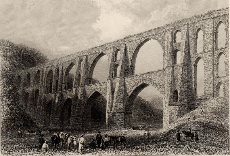 Aqueduct of the Greek emperors, near Pyrgo by W.H. Bartlett, R. Wallis