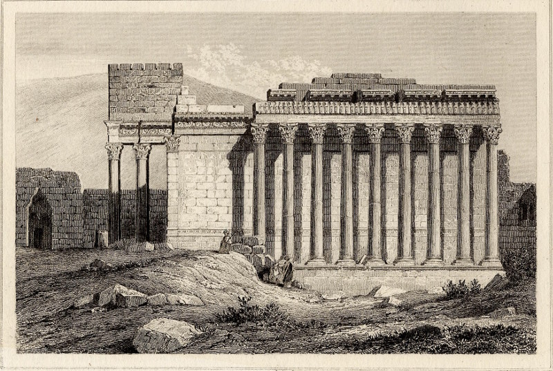 Temple de Jupiter, a Baalbeck by Lemaitre