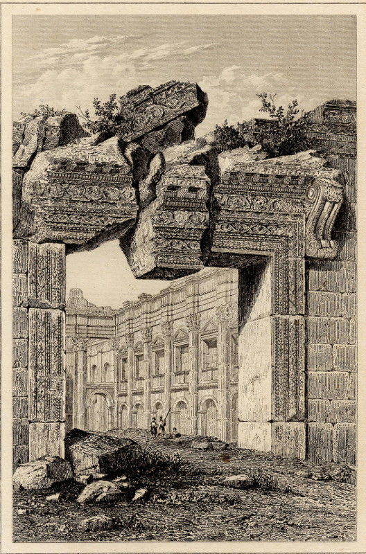 view Temple de Jupiter, a Baalbeck by Lemaitre
