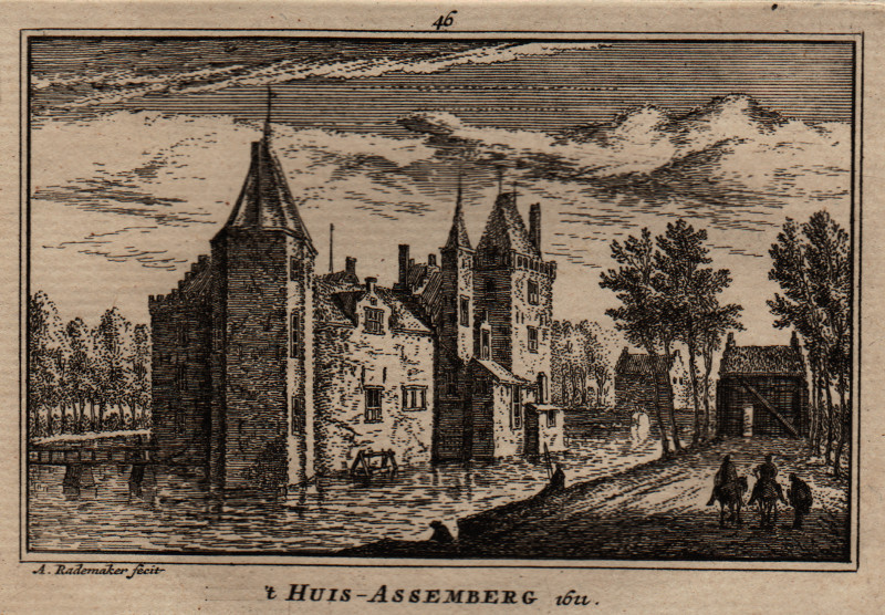 ´t Huis Assemberg, Heemskerk by Abraham Rademaker