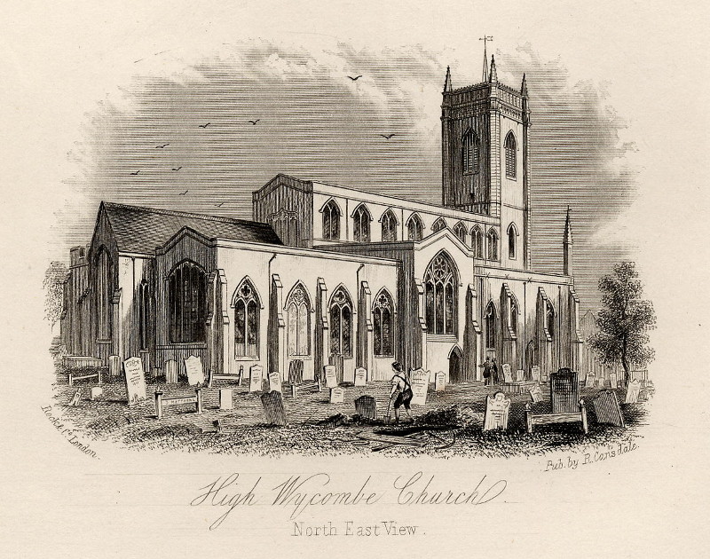 High Wycombe Church, north east view by William & Henry Rock