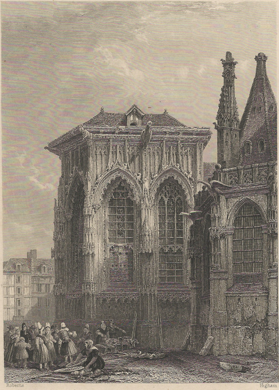 view Church of St. Jaques, Dieppe by D. Roberts, T. Higham