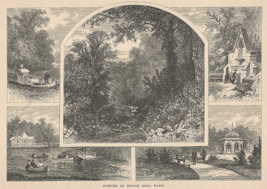 Scenes in Druid Hill Park by R. Hinshelwood, naar Granville Perkins