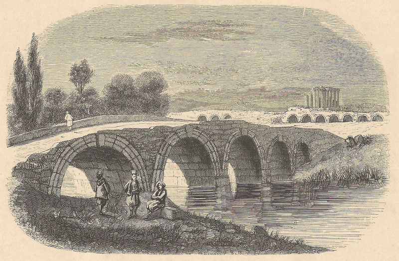 Pont sur le Rhyndacus (Asie Mineure) by E. Breton