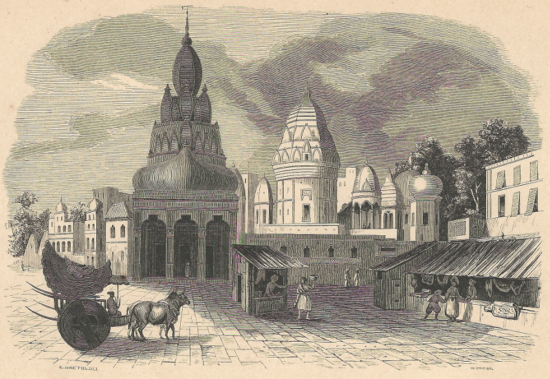 Pagode a Benares (Inde) by E. Breton, W. Brown