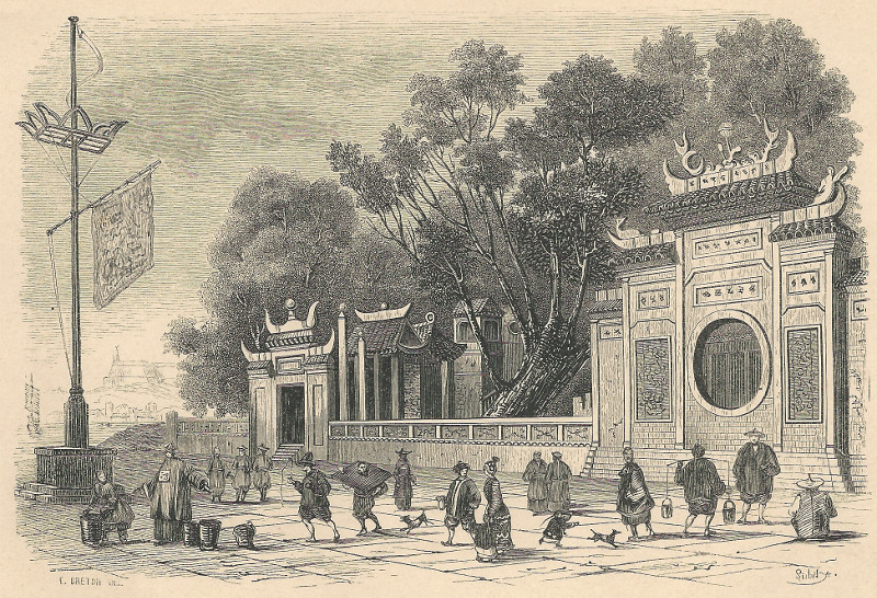 Facade du grand temple a Macao (Chine) by E. Breton, Lisbet