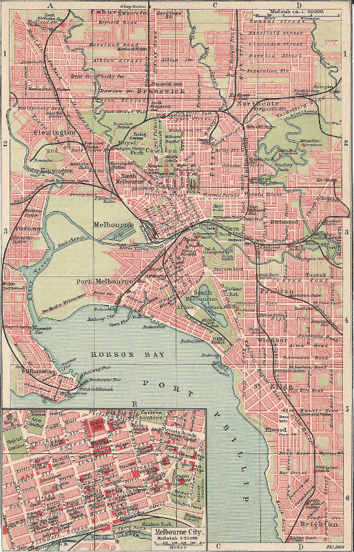 plan Melbourne by F.A. Brockhaus