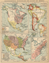 kaart Geschiedkundige ontwikkeling der Staten van Amerika