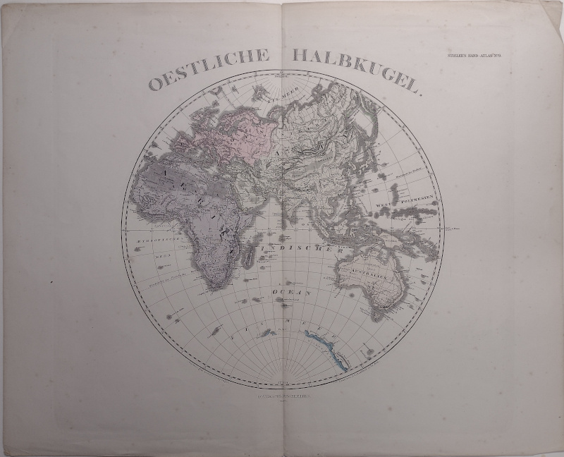 afbeelding van kaart Oestliche Halbkugel van F. von Stulpnagel
